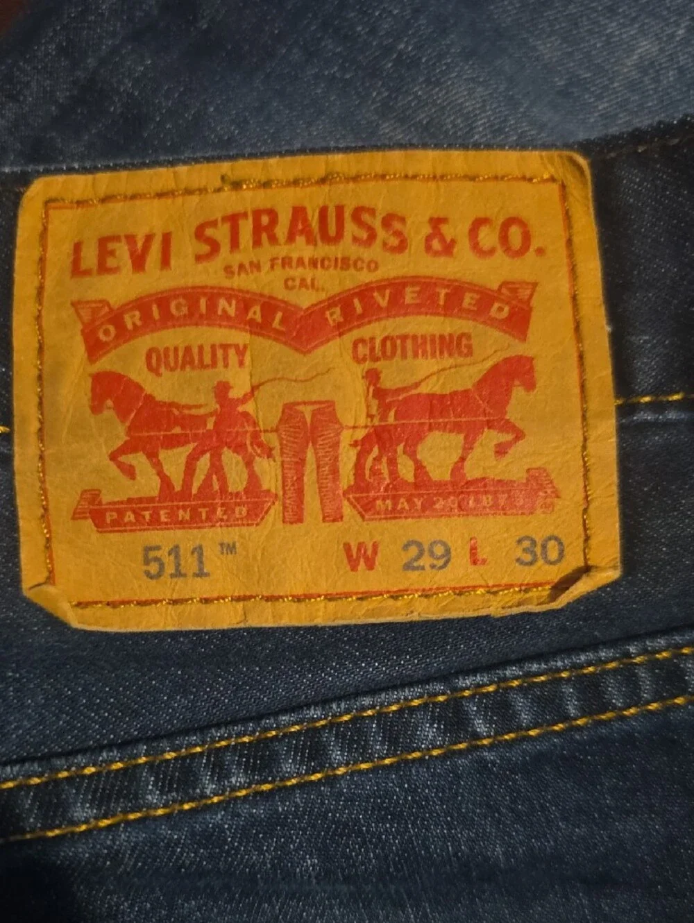 Levi's Men's Faded Indigo Straight Jeans